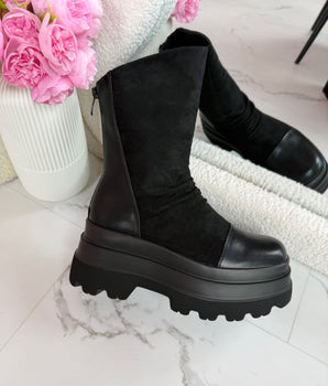 Zenya Black Boots