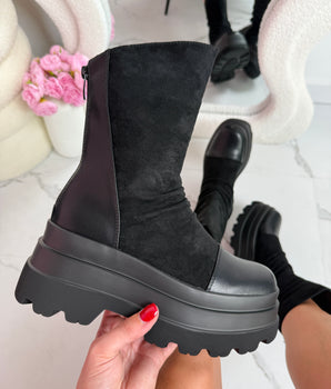 Zenya Black Boots