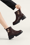 Bottines Cleo Marron