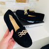 Mocassin noir Valérie
