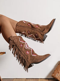 Cover Fringle Camel Boots