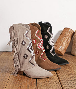 Cover Fringle Camel Boots