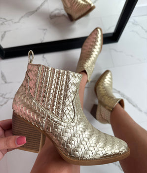 Cowboy Low Gold Boots
