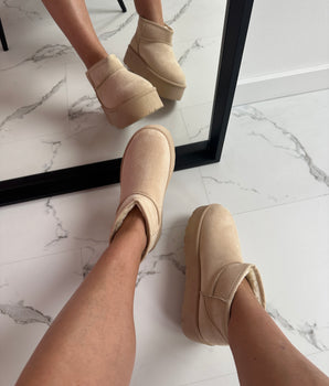 Bottes colinda beige