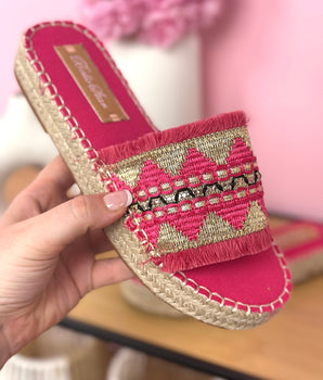 Gaby Fuchsia Slides