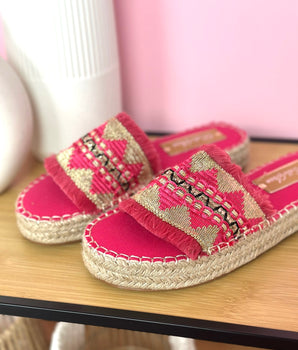 Gaby Fuchsia Slides