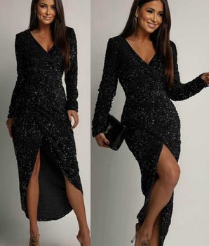 Maxi Party All Pailletten dress