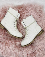 Beige Veterboots