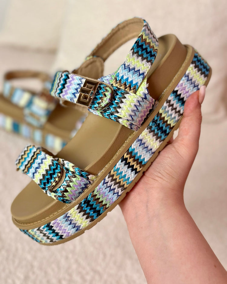 Lina Blue Sandaal