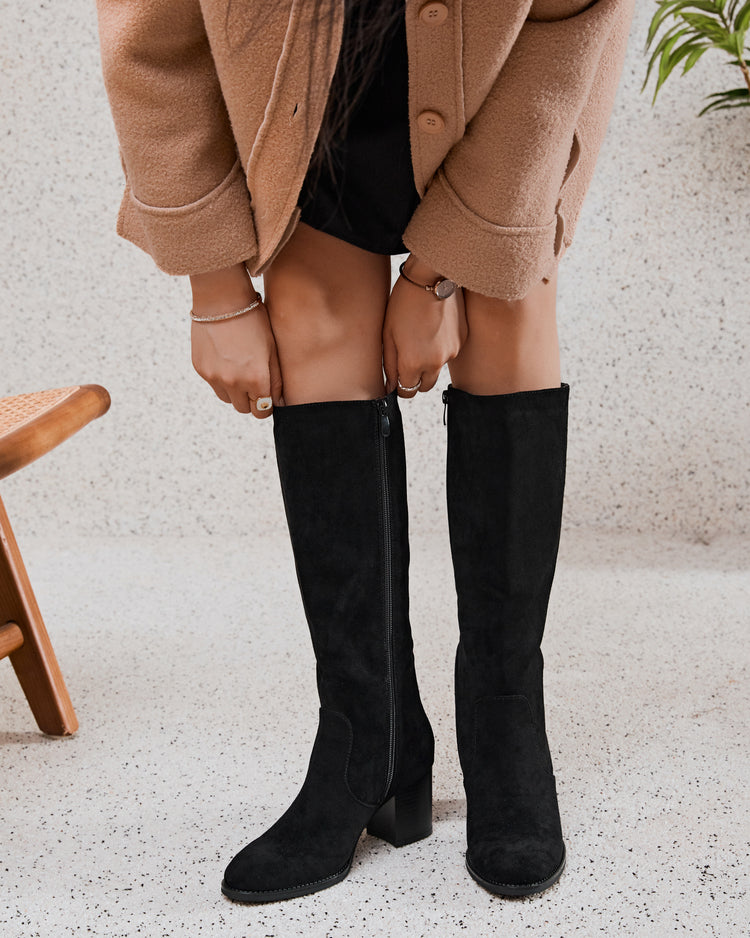 Romilda Black High Boots