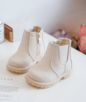 Bottes de cheville beige enfants