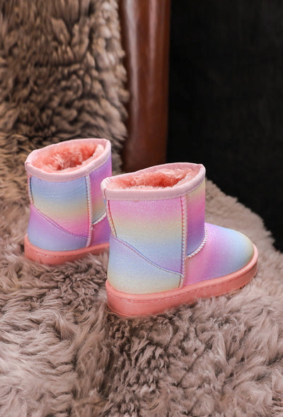Kids Uggy Rainbow Boots