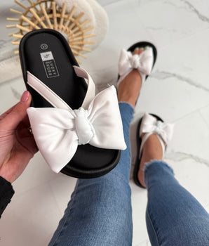 Kathleen White Slipper