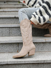 Anita Beige Cowboy Boots