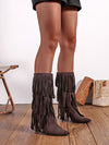 All Fringle Brown Boots