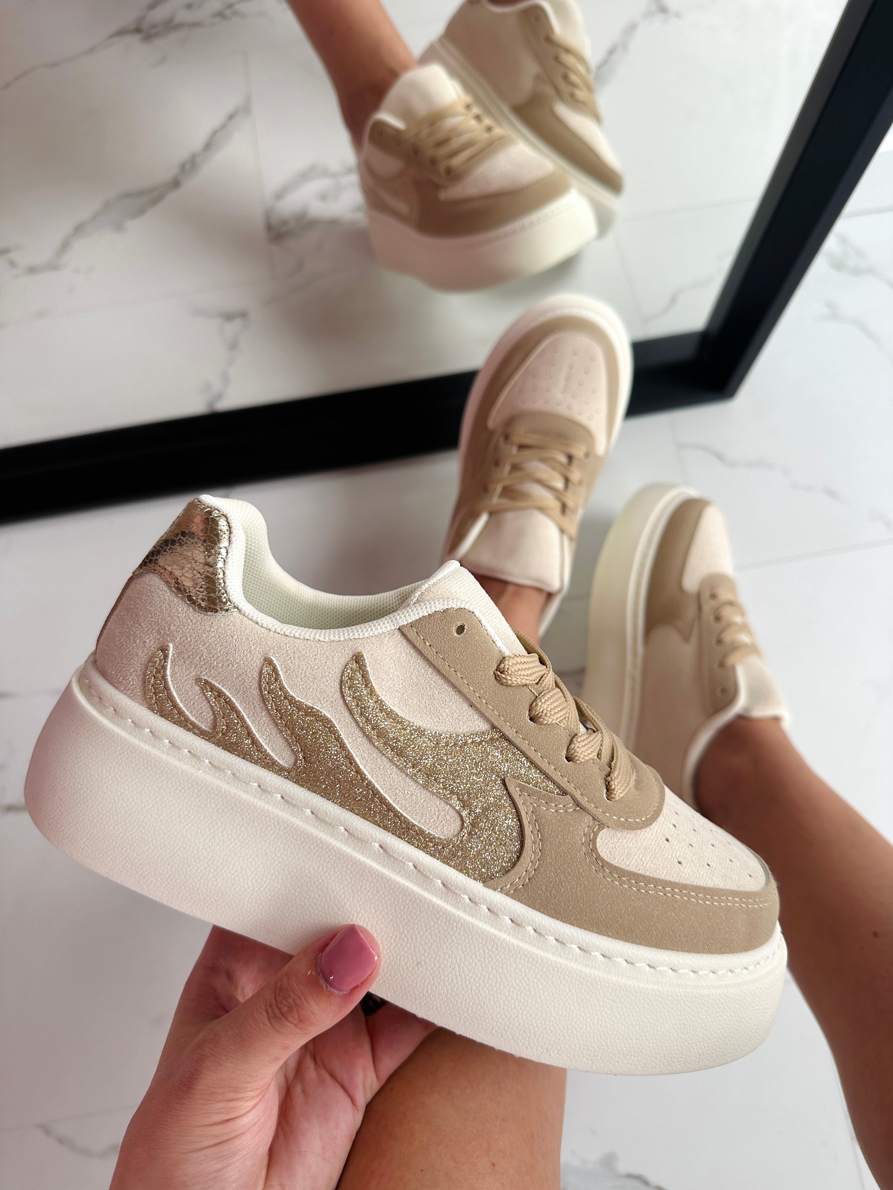 Sneaker fuego khaki