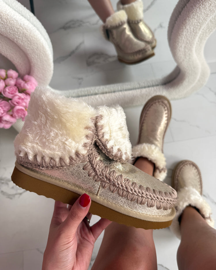 Semy Gold Boots
