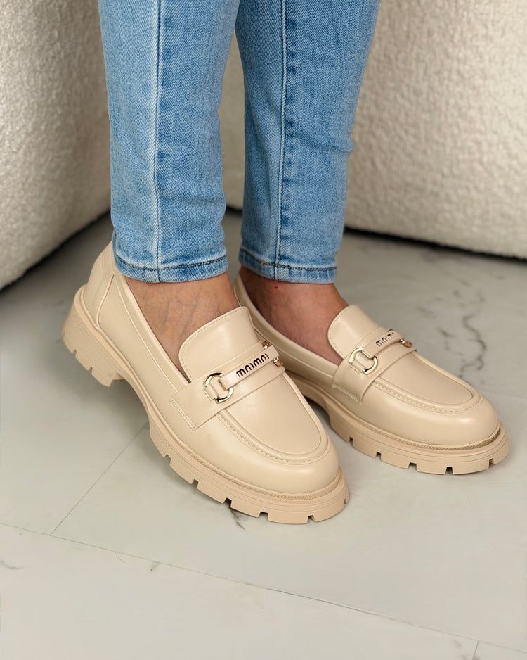 Savannah Beige Mocassin