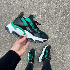 Djana Black/Green Sneaker