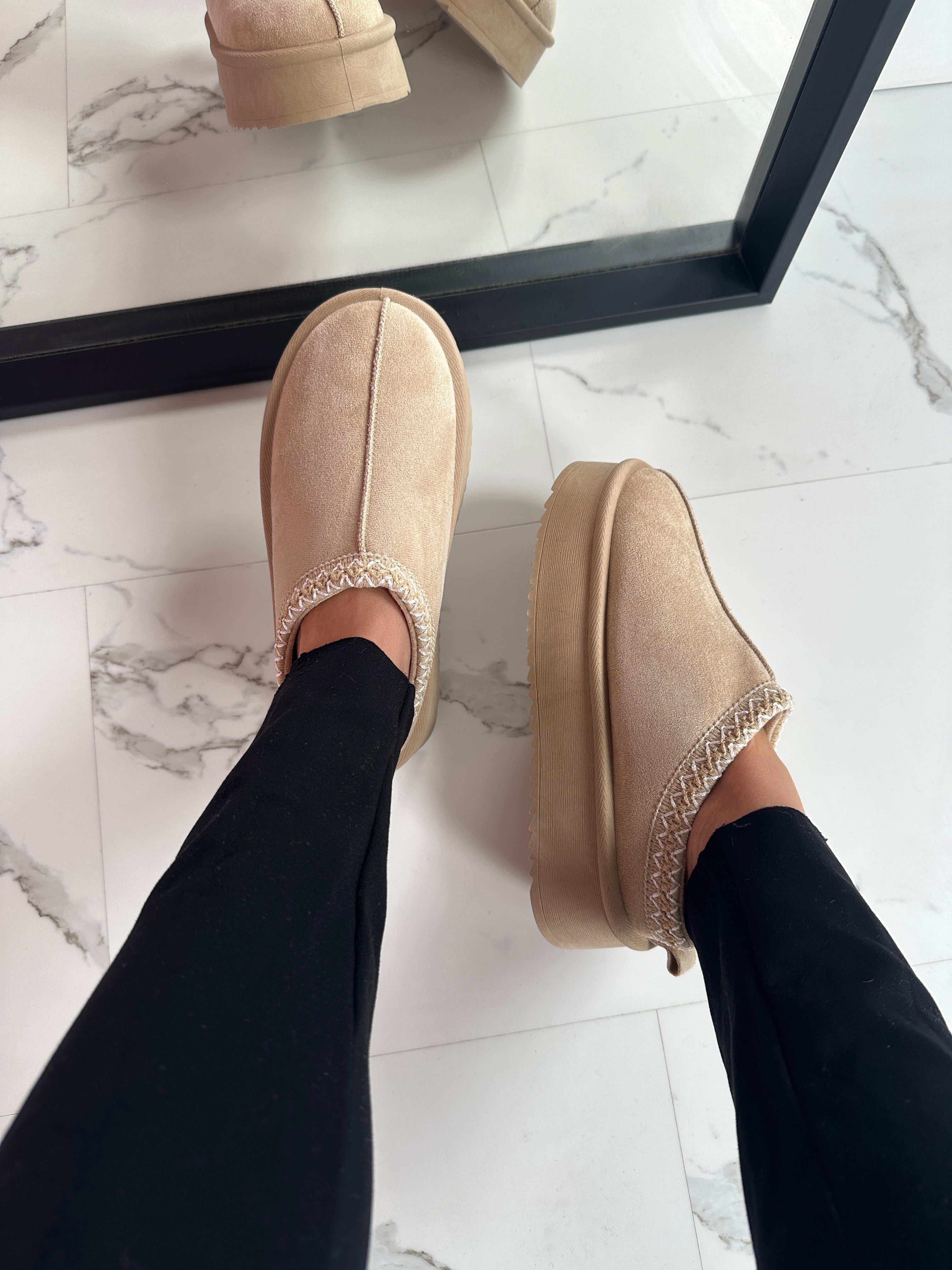 Zigga beige slipper