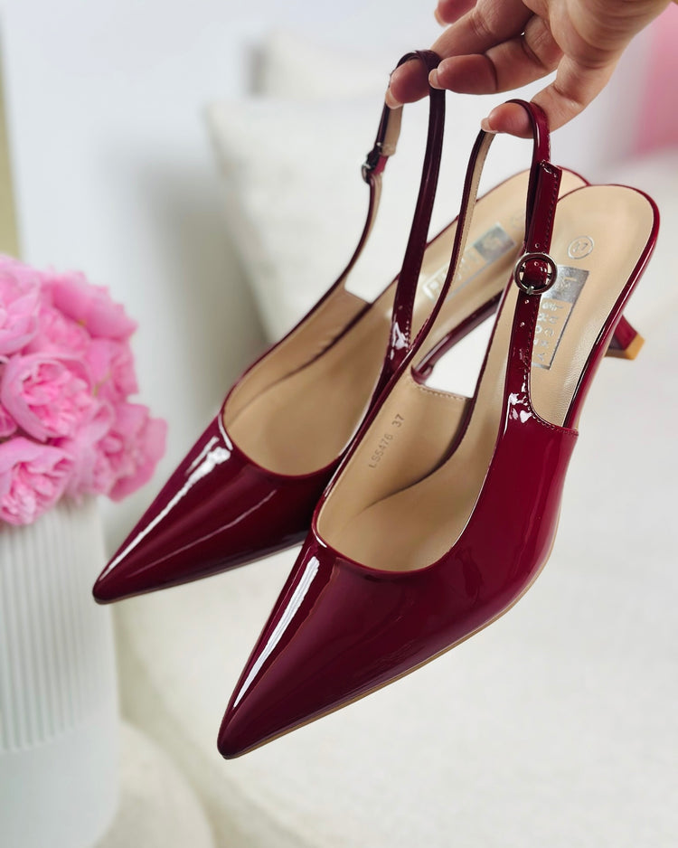 Date-Night Bordeaux Heels