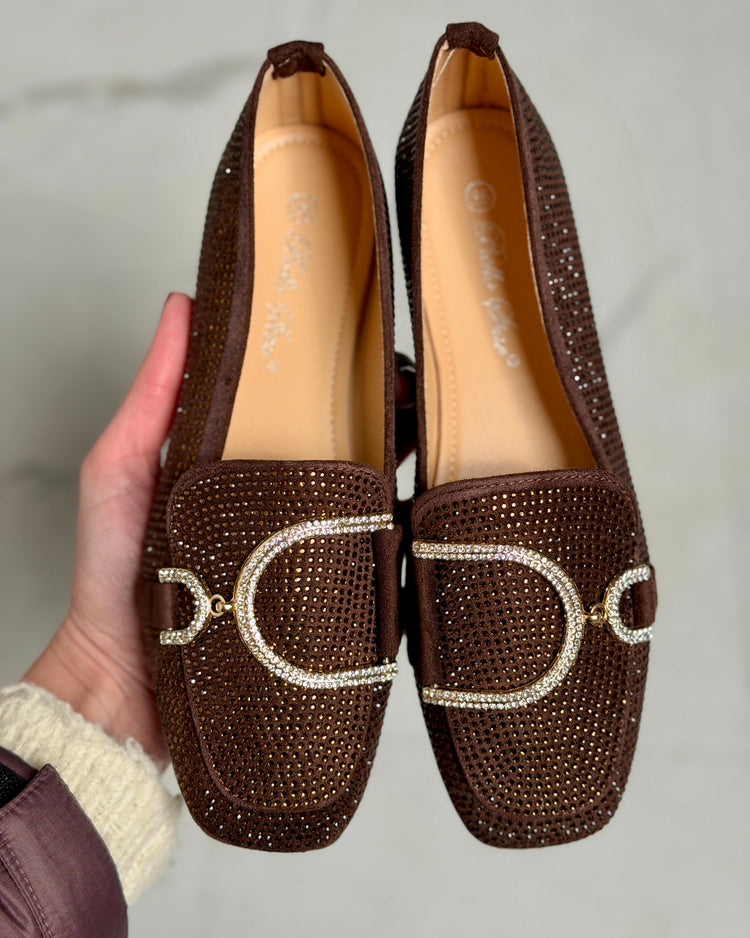 Glitter Brown Loafer
