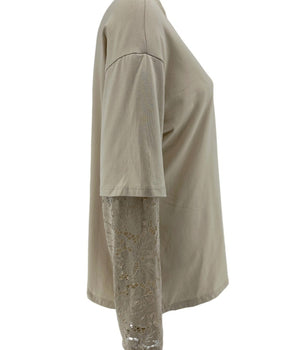 Lace Beige Shirt