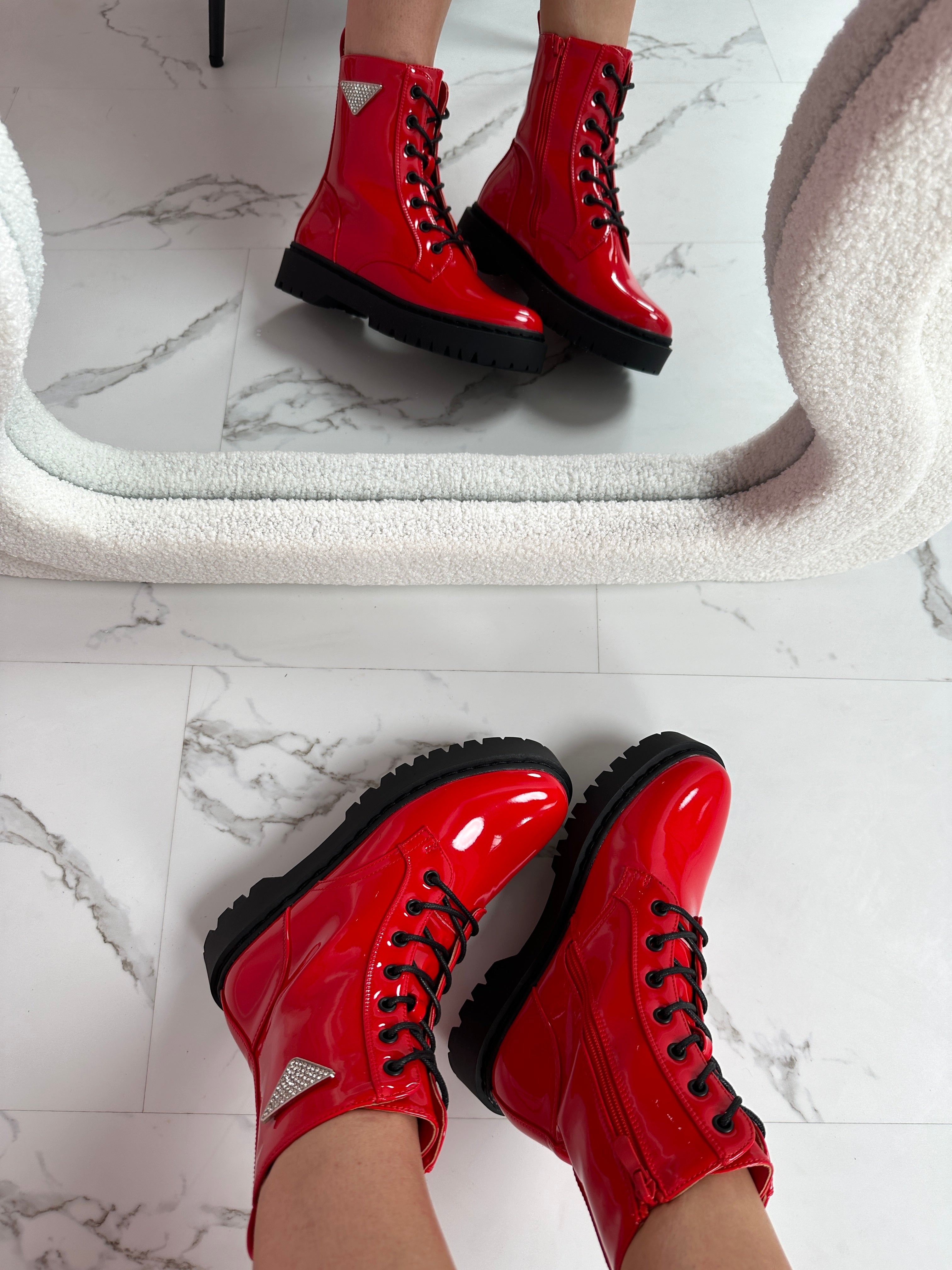 Prida Red Boots