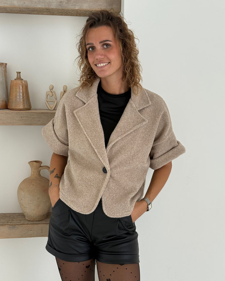 Teddy Cropped Blazer