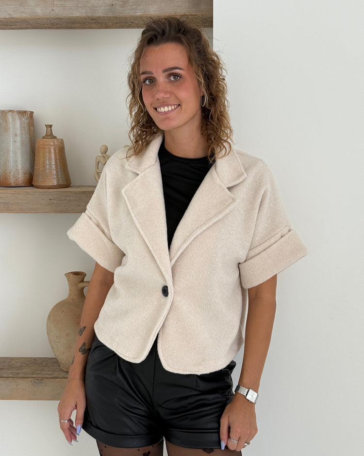 Teddy Cropped Blazer