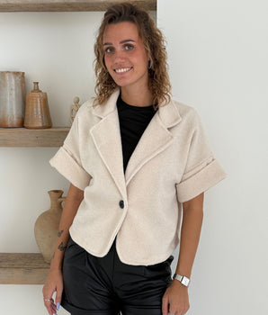 Teddy Cropped Blazer