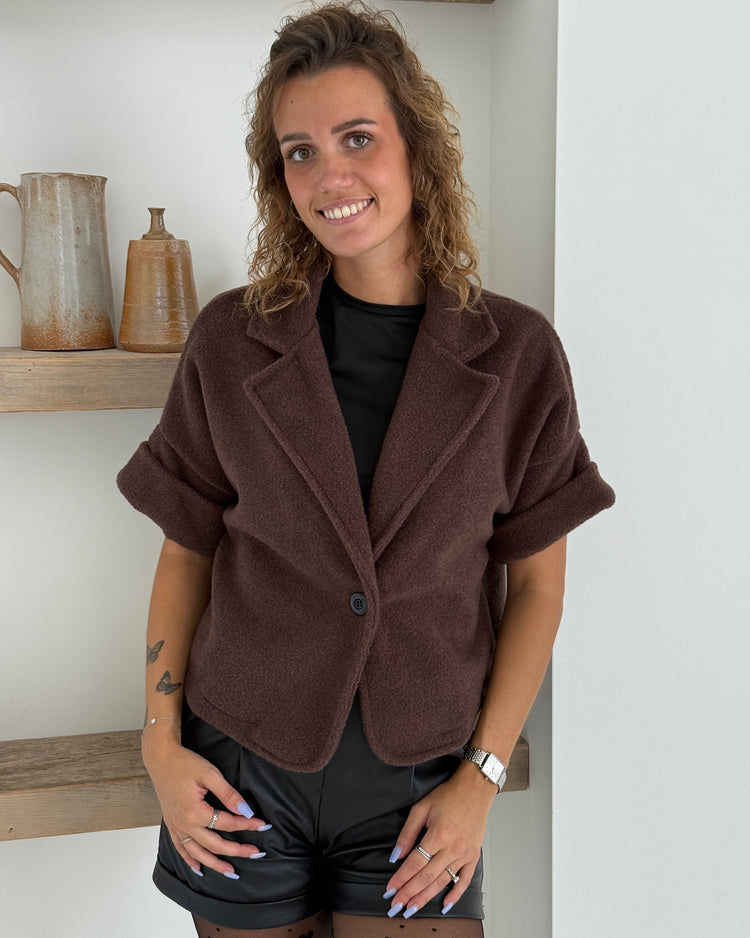 Teddy Cropped Blazer