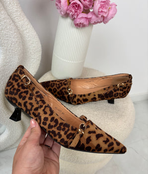 827 Leopard Heels BK