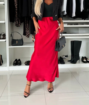 Maxi Red Skirt