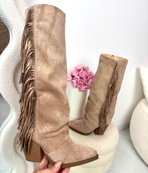Fringle Western Black Boots