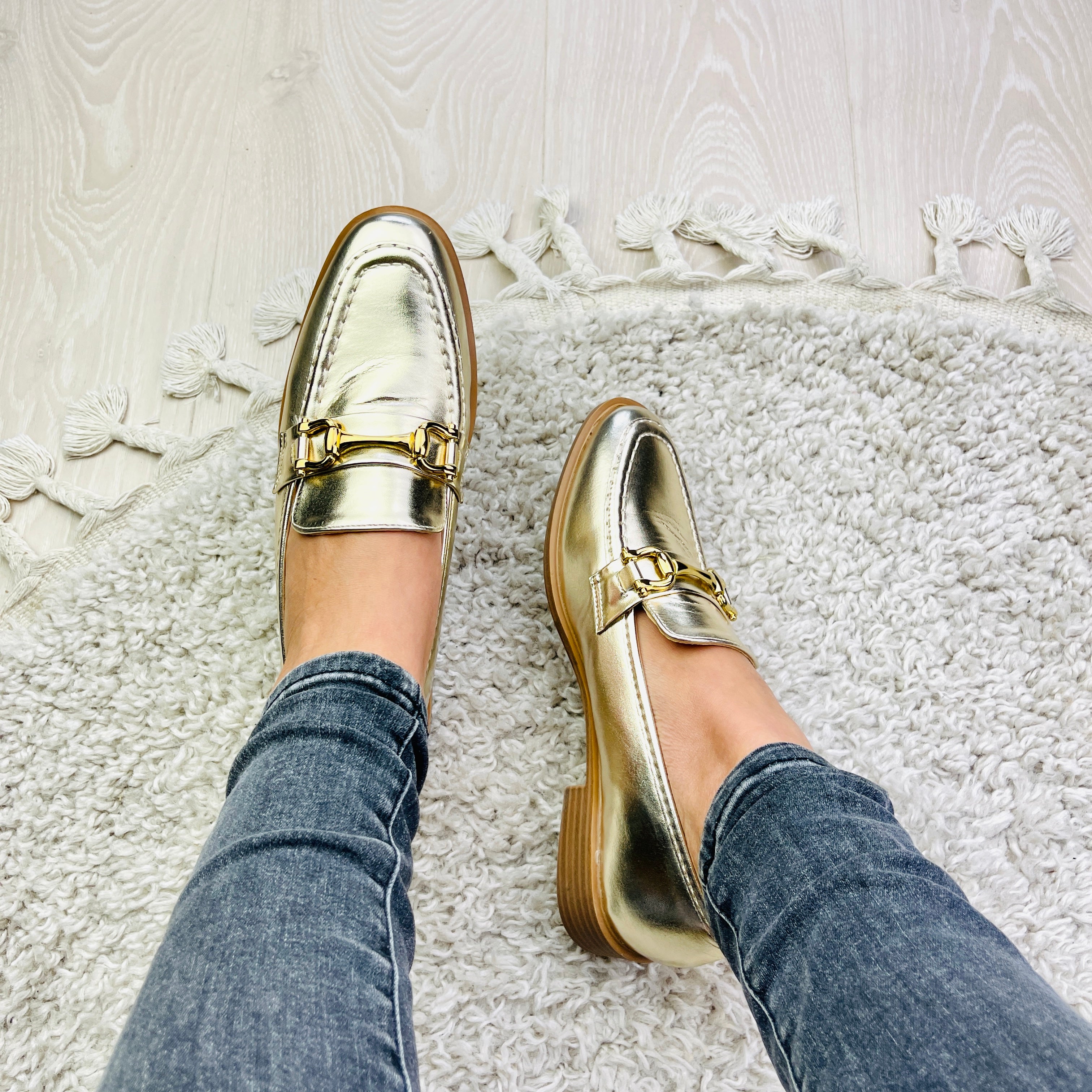 Daisy Gold Loafer