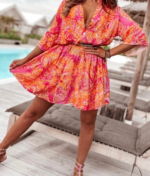 Ibiza Fuchsia Dress