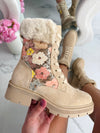 Bottes à imprimé fleuri