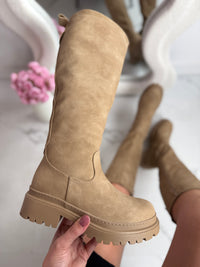 Anetta Khaki High Boots