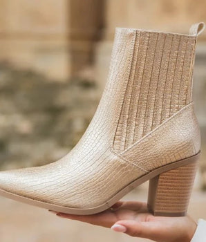 Monika Gold Boots