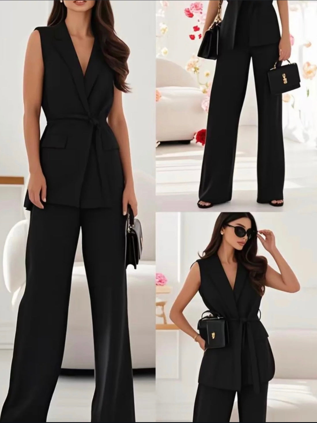 Blazer + Pants Black Set