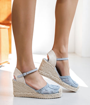 Bella Blue Wedge