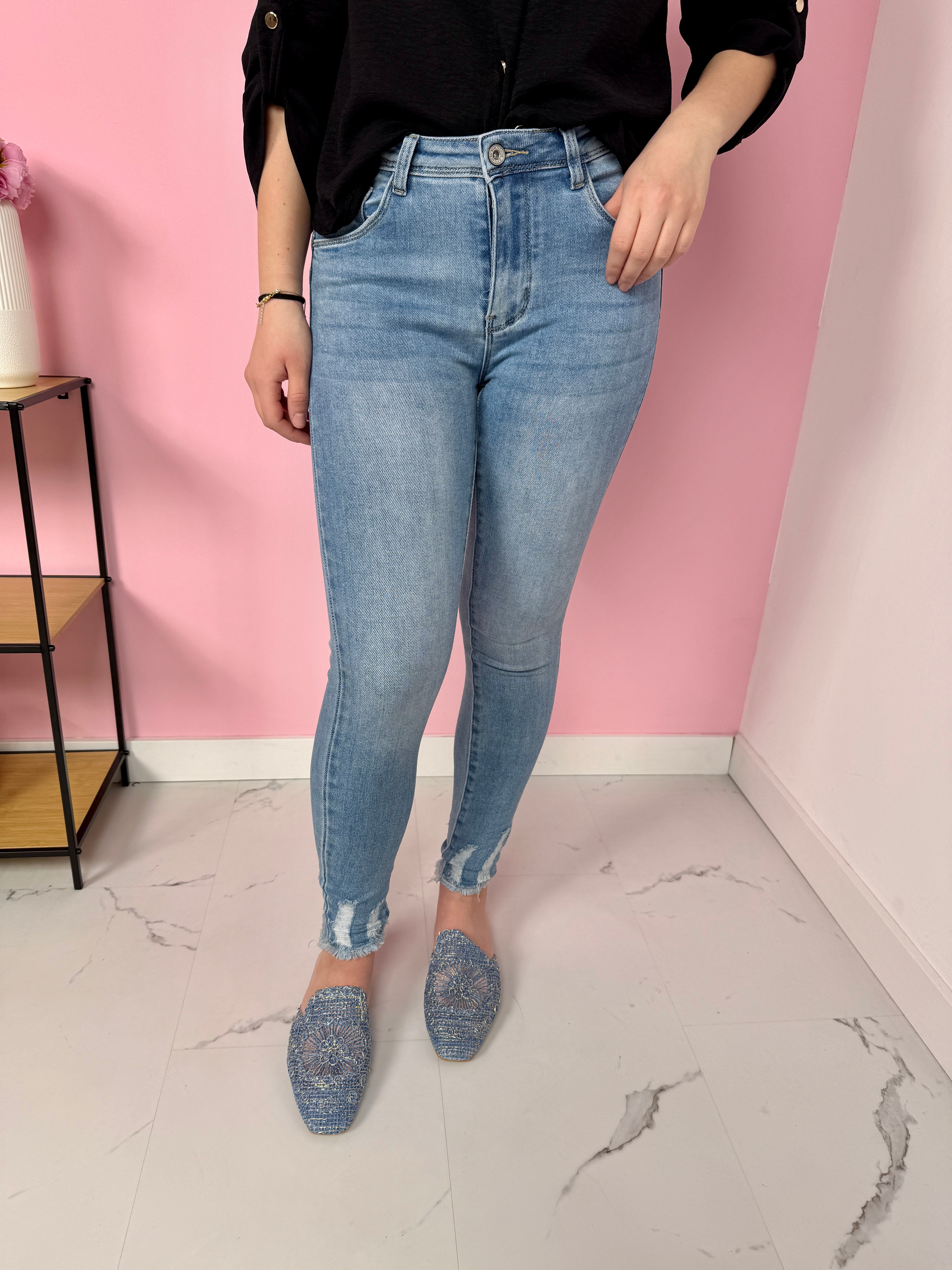 Skinny Jeans Ripped Blue