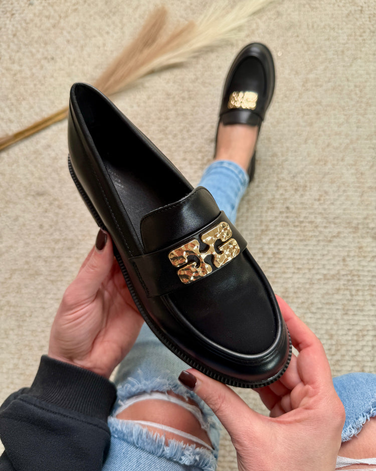 Romina Black PU Moccasin
