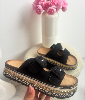 Naomi Black Slipper