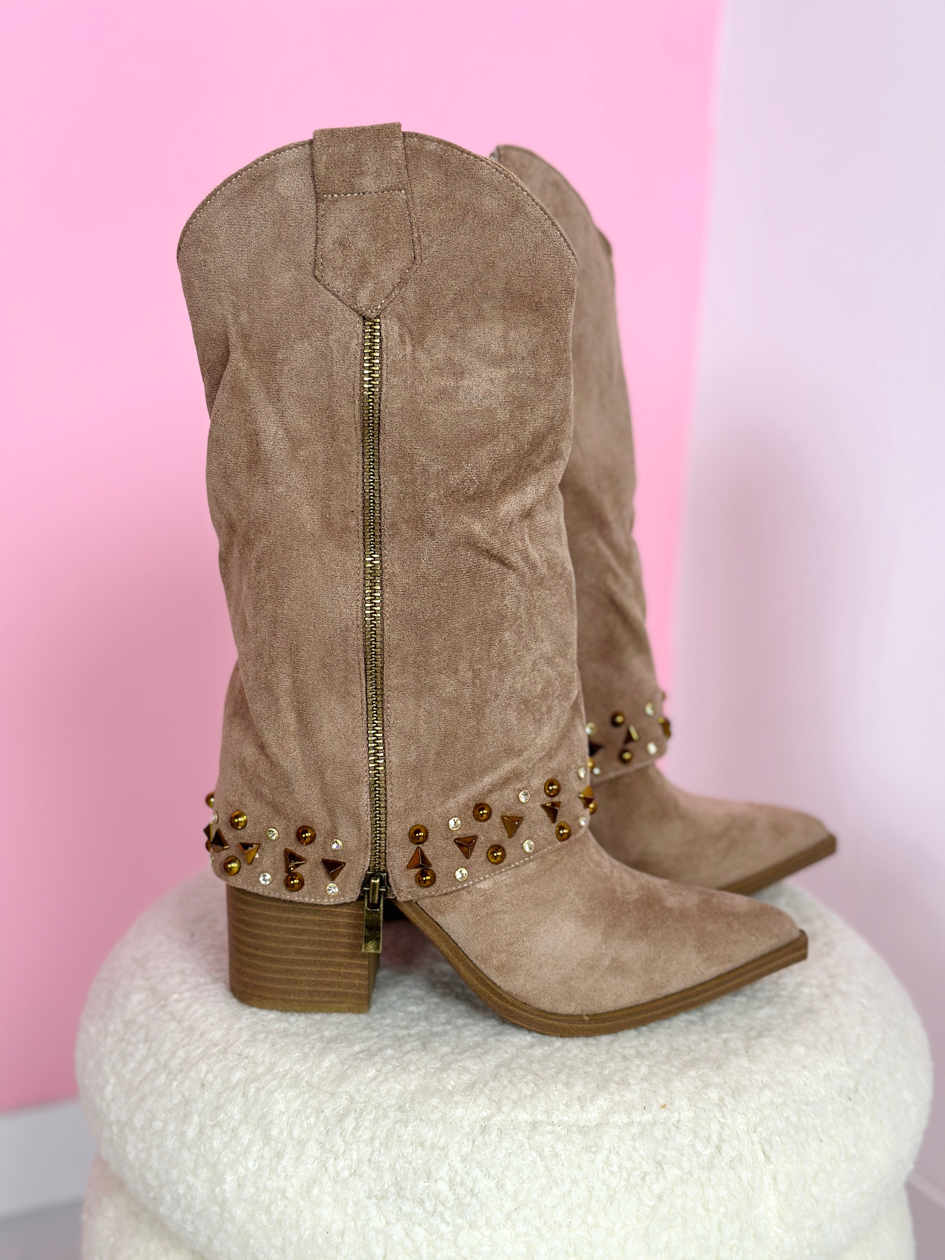 Shakira Khaki Boots