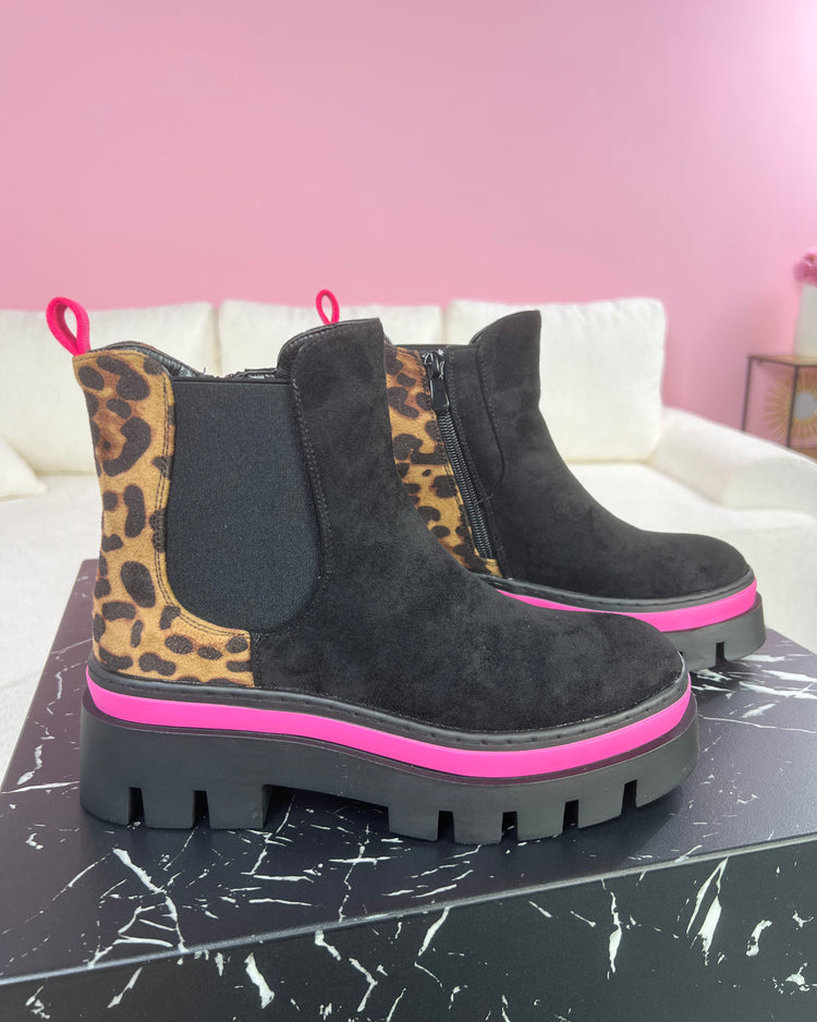 Ankle Fuchsia Boots