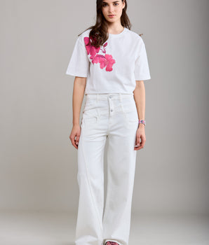 Cher White Jeans
