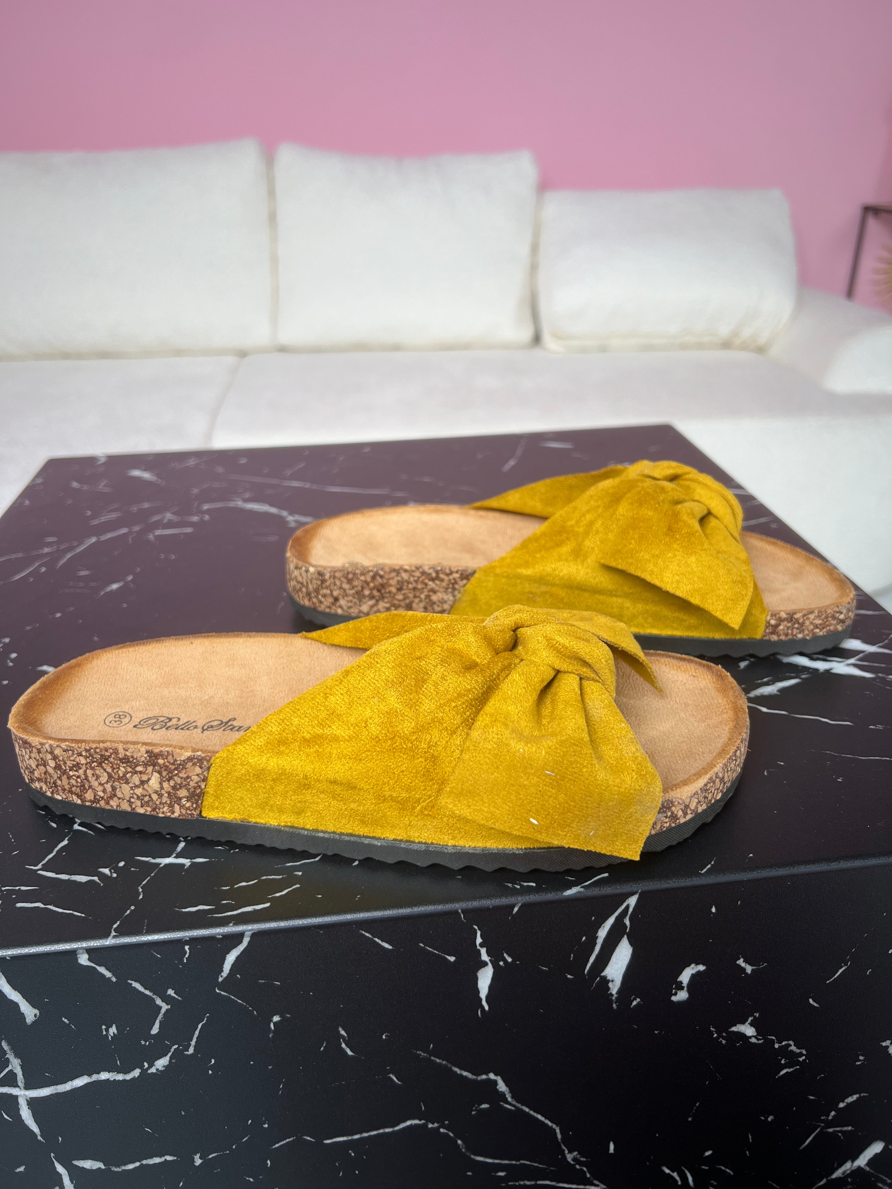 Romi Yellow Slippers