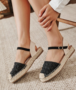 Isadora Black Espadrille